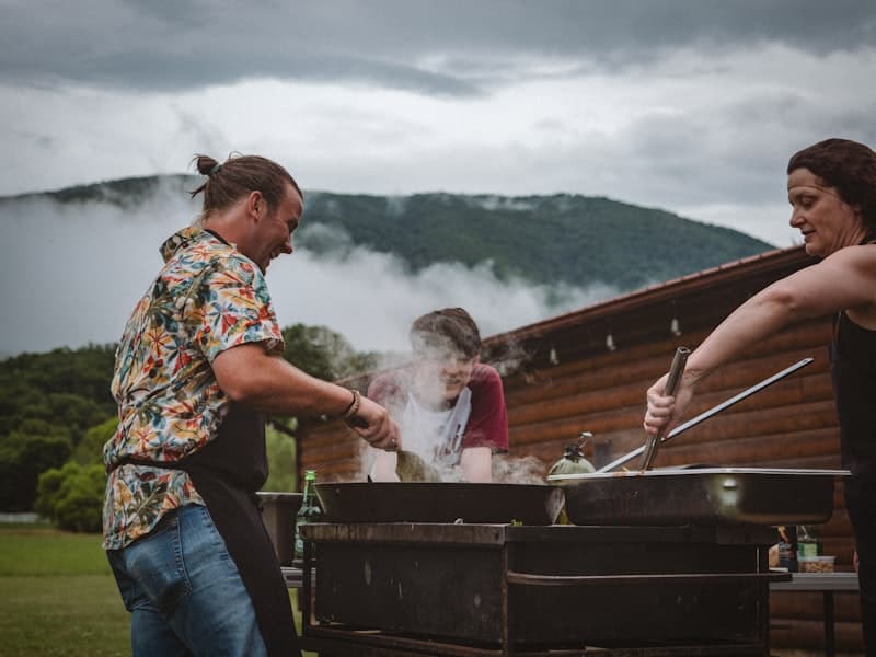 Churrasco dos recém-casados