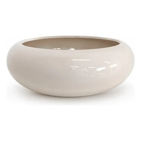 Vaso Decorativo em Cerâmica Off White